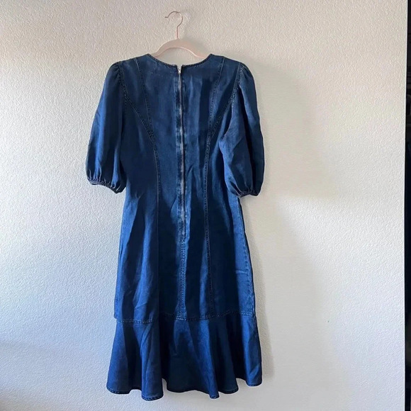 Amur Women's Blue Denim Emery Knee Length Dress size 2 - Picture 7 of 13